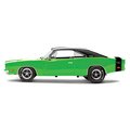 Maisto 1-18 Scale 1969 Dodge Charger R-T Diecast Model Car - Green with Black Top 32612grn